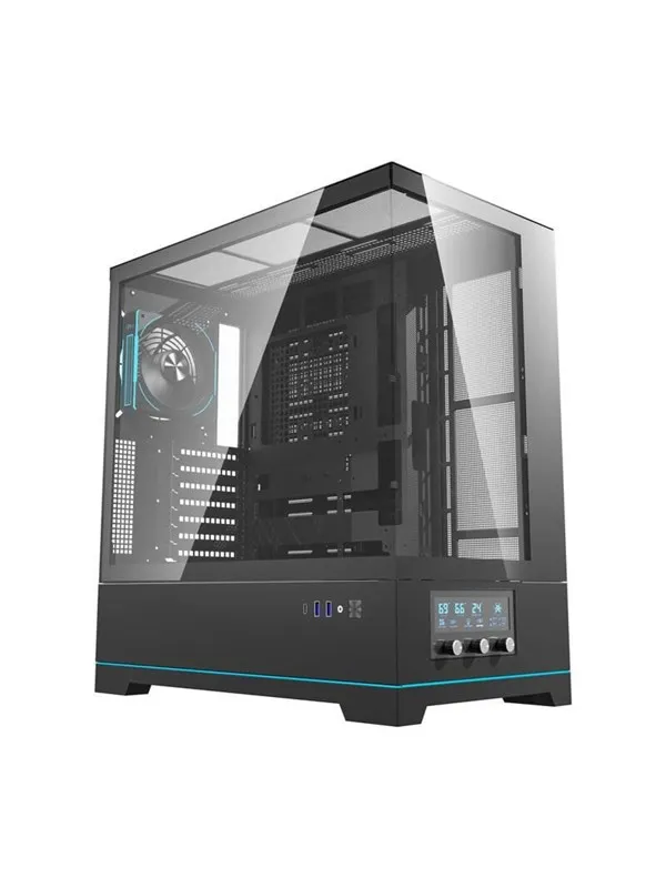 Darkflash DY451 PRO computer case with fan (black) - Kabinett - Miditower - Svart