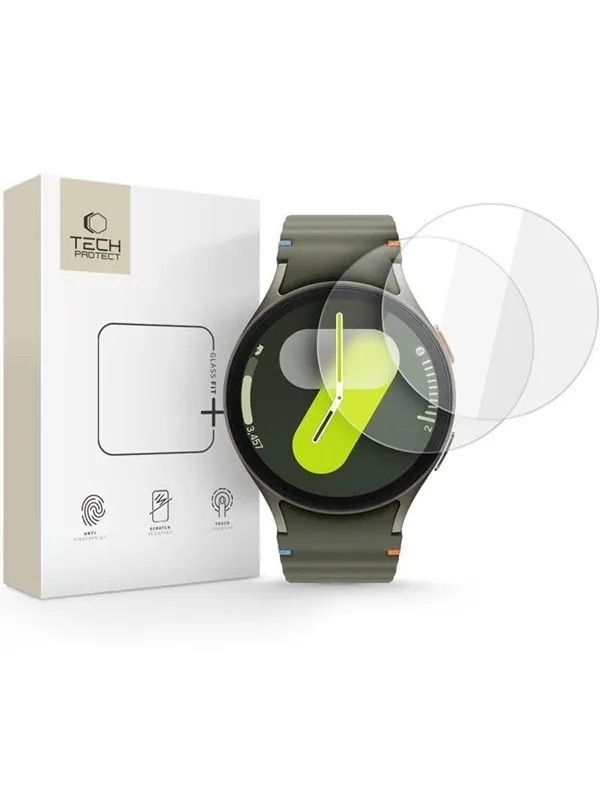 Tech-Protect Glass Fit+ 2-pack Tempered Glass for Samsung Galaxy Watch 40 / 41 / 42 / 43 / 44 mm - Clear