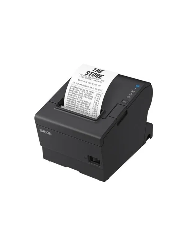 Epson TM-T88VII (112): USB Eth Serial PS Buzz Black - Sort/hvit - Termisk