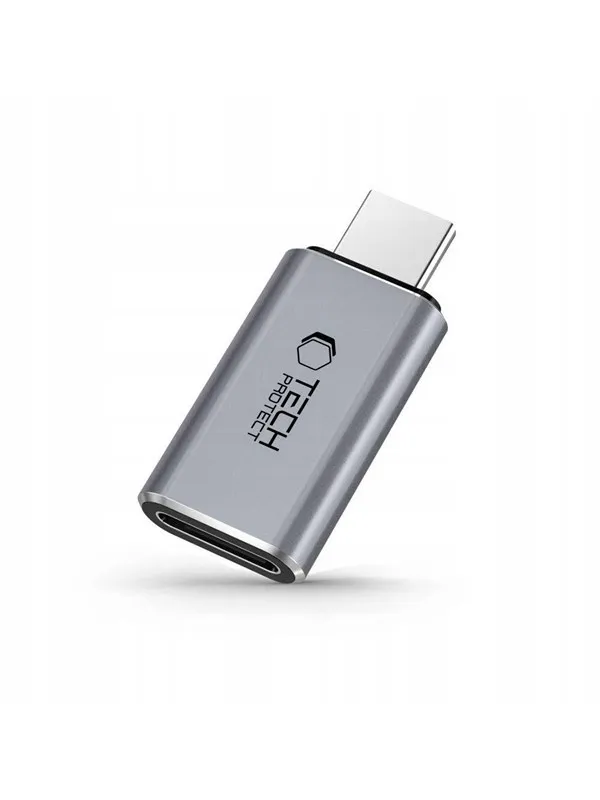 Tech-Protect UltraBoost USB-C (Male) / Lightning (Female) Adapter - Grey USB-hub - USB 3.0 - 1 - Grå
