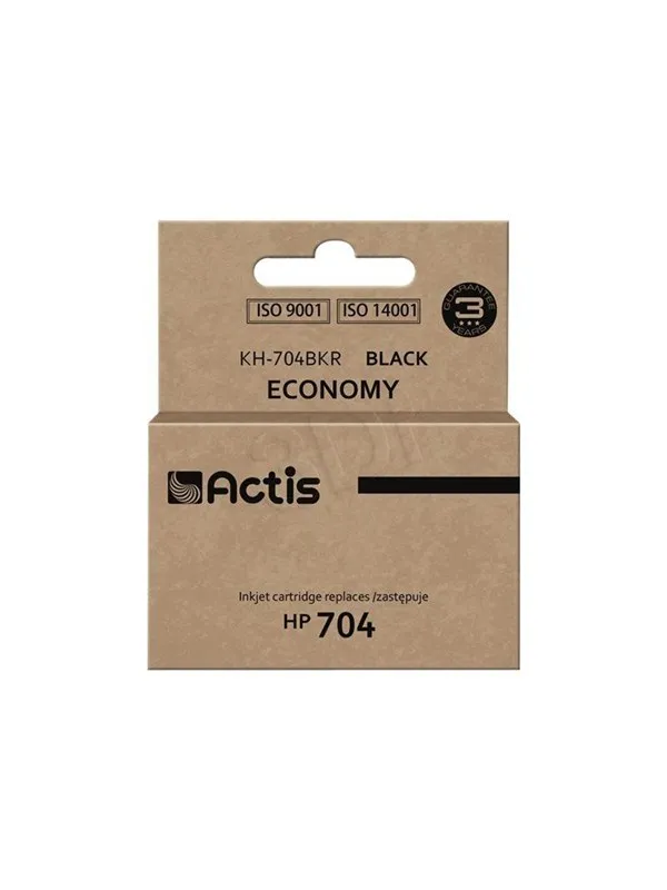 Actis standard KH-704BKR - black - remanufactured - ink cartridge (alternative for: HP 704 HP CN692AE)