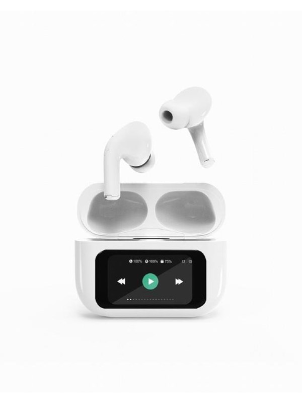 Gembird BT TWS in-ears with LCD display and ANC - Hvit