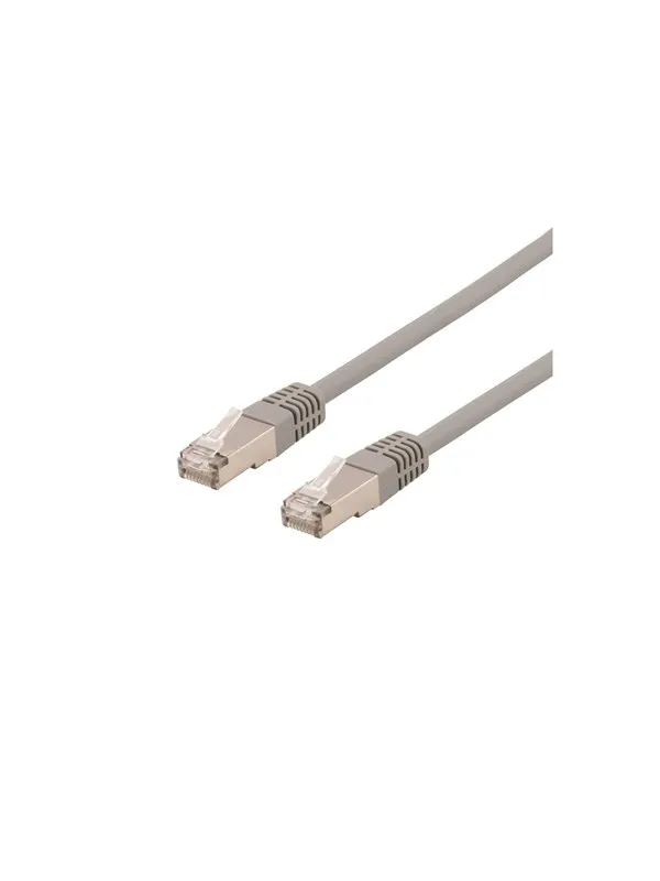 Deltaco STP-60AU - patch cable - 50 cm - grey - Grå - 0.5 meter