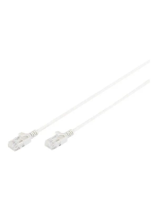 DIGITUS Slim - patch cable - 3 m - grey - Grå - 3m