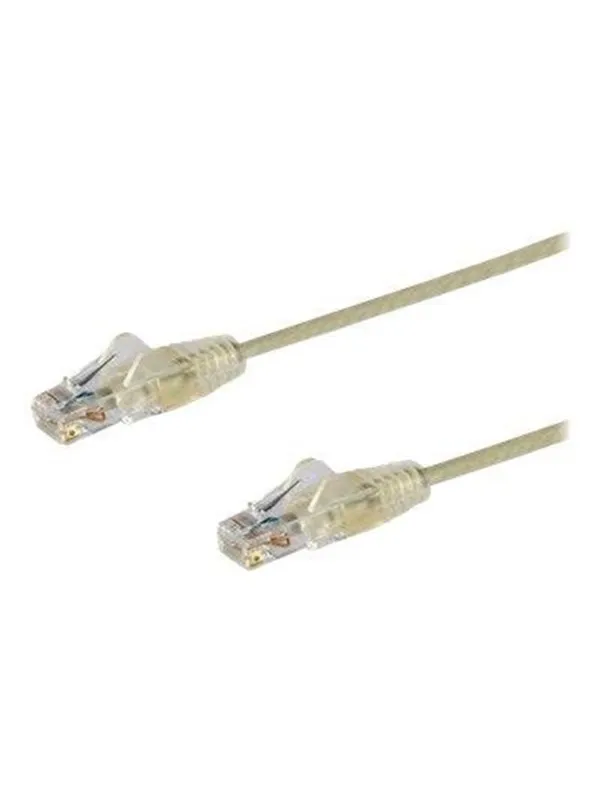 StarTech.com 1.5m CAT6 Cable - Grey Slim CAT6 Patch Cord - Snagless - LSZH - patch cable - 1.5 m - grey - Grå - 1m