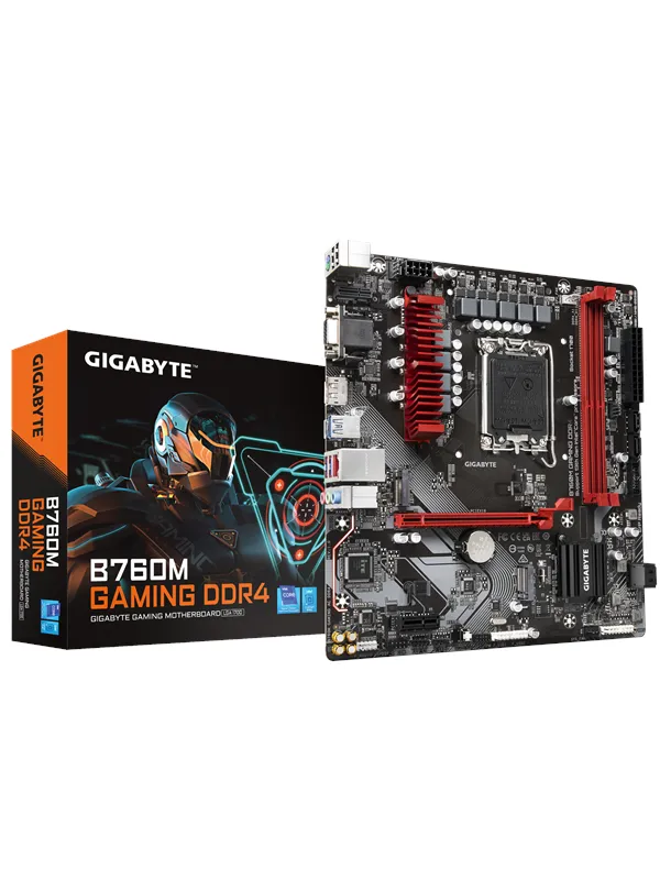 GIGABYTE B760M GAMING DDR4 Hovedkort - Intel B760 - Intel LGA1700 socket - DDR4 RAM - Micro-ATX