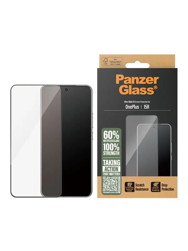 PanzerGlass Screen Protector OnePlus 15R | Ultra-Wide Fit