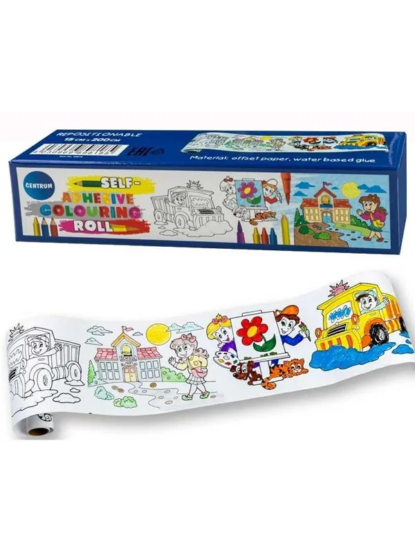 CENTRUM Coloring book on roll self-adhesive 15*200cm