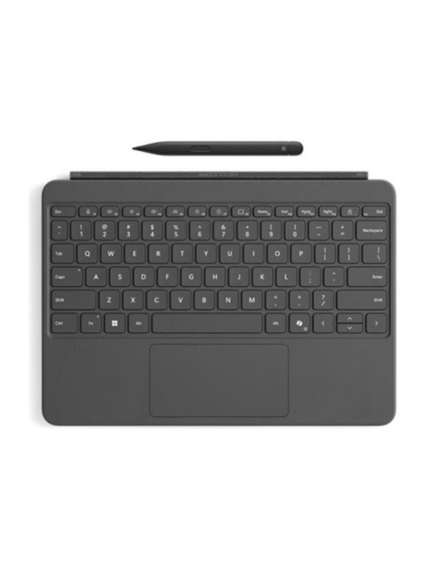 Microsoft Surface Pro Keyboard - 12-inch - keyboard - with touchpad accelerometer - slate - with Slim Pen Input Device - Tastatur - Grå