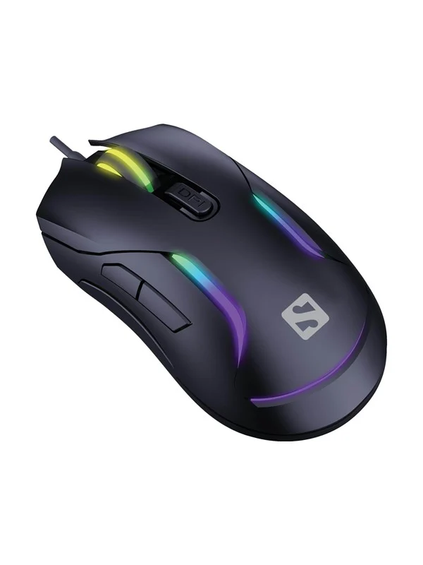Sandberg LightFlow 6D - Gaming mus - Optisk - 6 - Svart