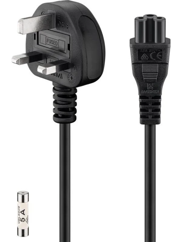 Pro UK - appliance connection cord 1.8 m black