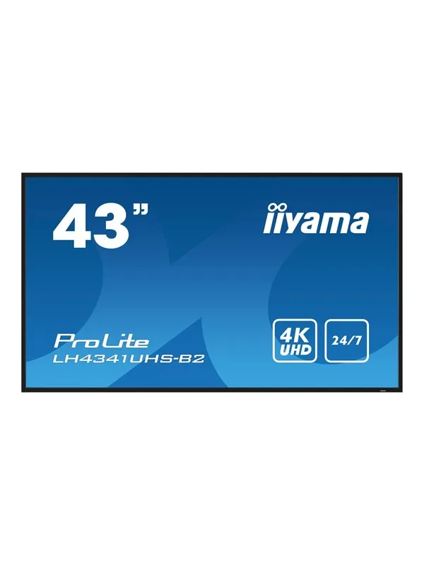 iiyama ProLite LH4341UHS-B2 43" Class (42.5" viewable) LED-backlit LCD display - 4K - for digital signage