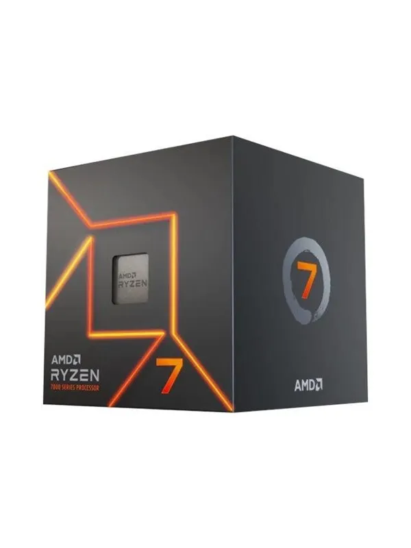 AMD Ryzen 7 7700 / 3.8 GHz processor - Box Prosessor/CPU - 8 kjerner - 3.8 GHz - AMD AM5 - AMD Boks (med kjøler)