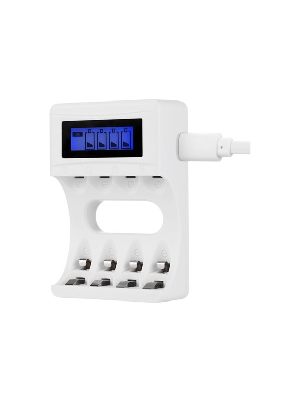 Deltaco Ultimate Ni-Mh USB charger with 4 x AAA ba