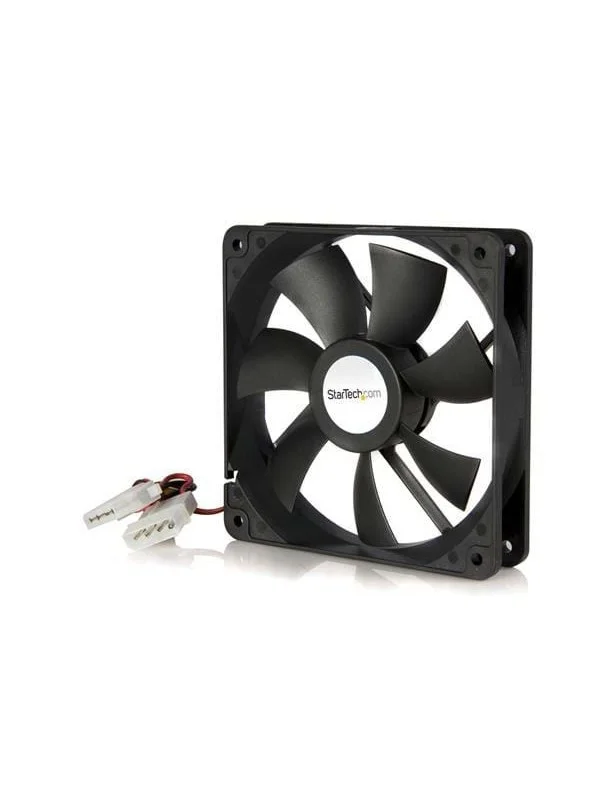 StarTech.com 120x25mm Dual Ball Bearing Computer Case Fan w/ LP4 Connector - Kabinettvifte - 120mm - Svart