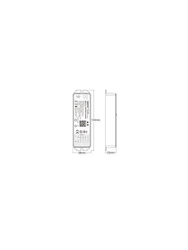 Miboxer WiFi Controller - 5-in-1 - RGB-CCT - DC12/24V - WiFi - 2.4GHz RF (WL5)