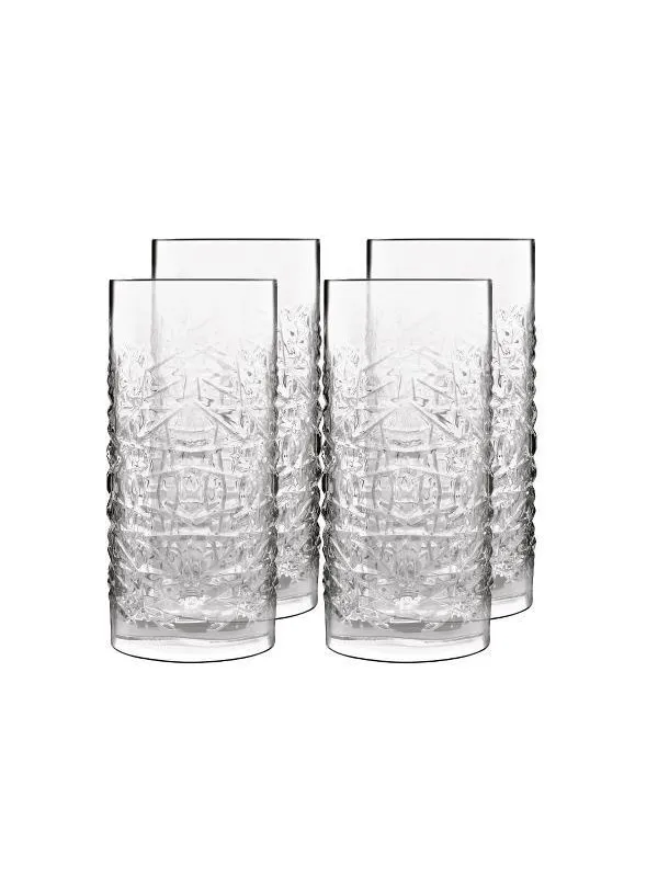 Luigi Bormioli Ølglas/longdrinkglas Mixology textures 48 cl 4 stk