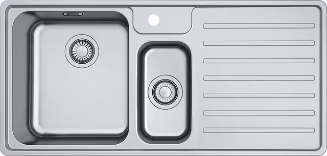 Franke Bell kjøkkenvask med 1,5 kum BCX 251 L (stål)