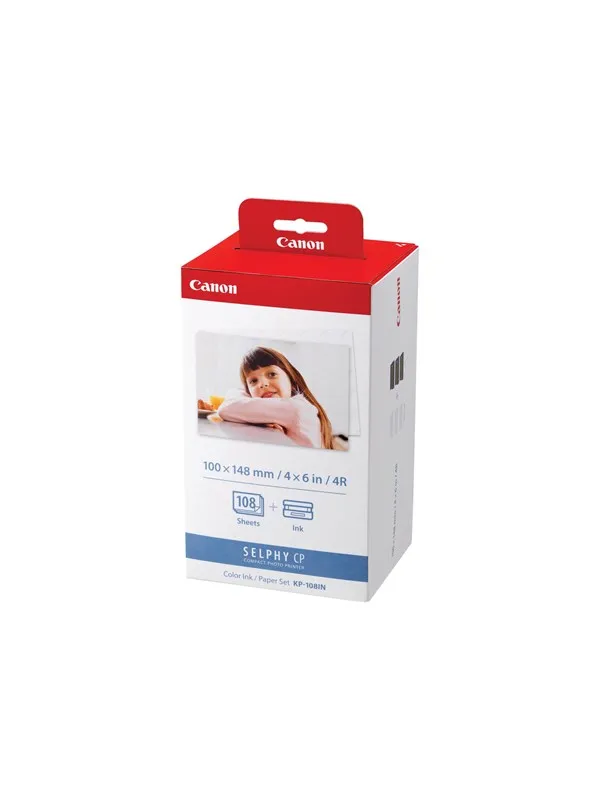 Canon KP-108IN Color Ink Paper Set for S