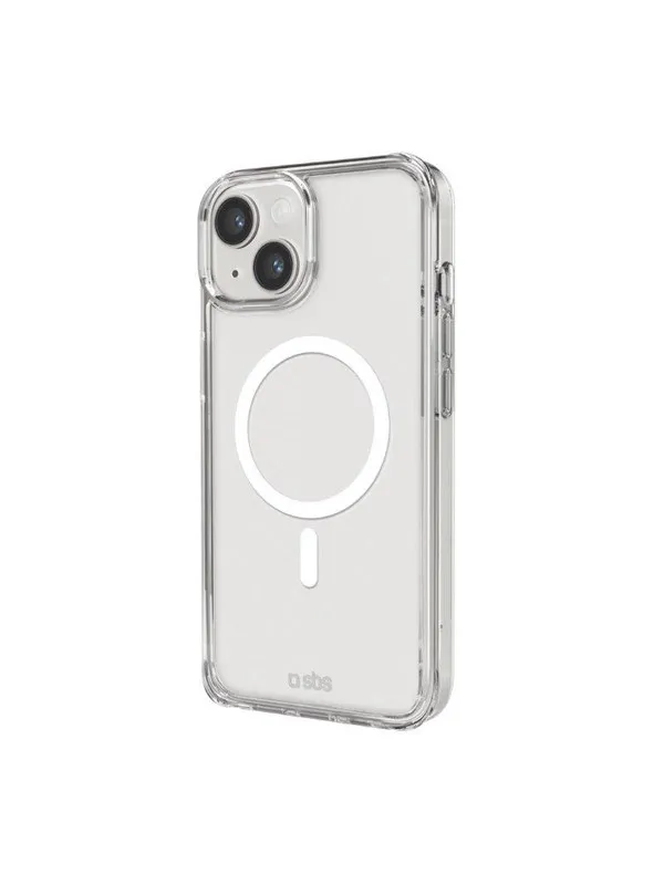 SBS Rigid transparent case compatible with MagSafe charging for iPhone 14/13 - Transparent