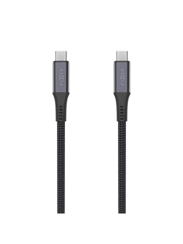 FIXED Armor 240W 4K - USB-C <-> USB-C - 1.2m - Grå