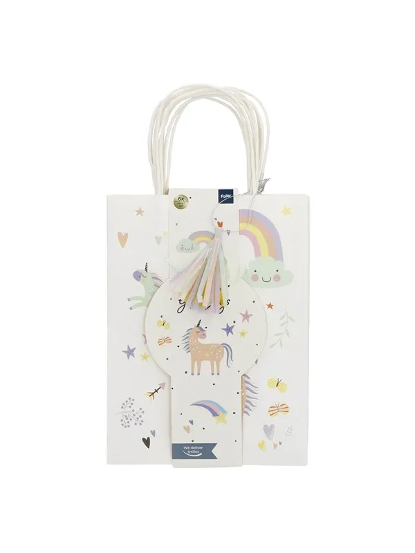 Folat BV - Unicorns & Rainbows Party Bags 6 pcs.