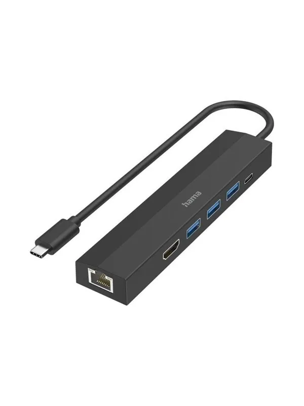 Hama 00200144 interface hub USB-hub - USB 3.1 - 6 porter - Svart