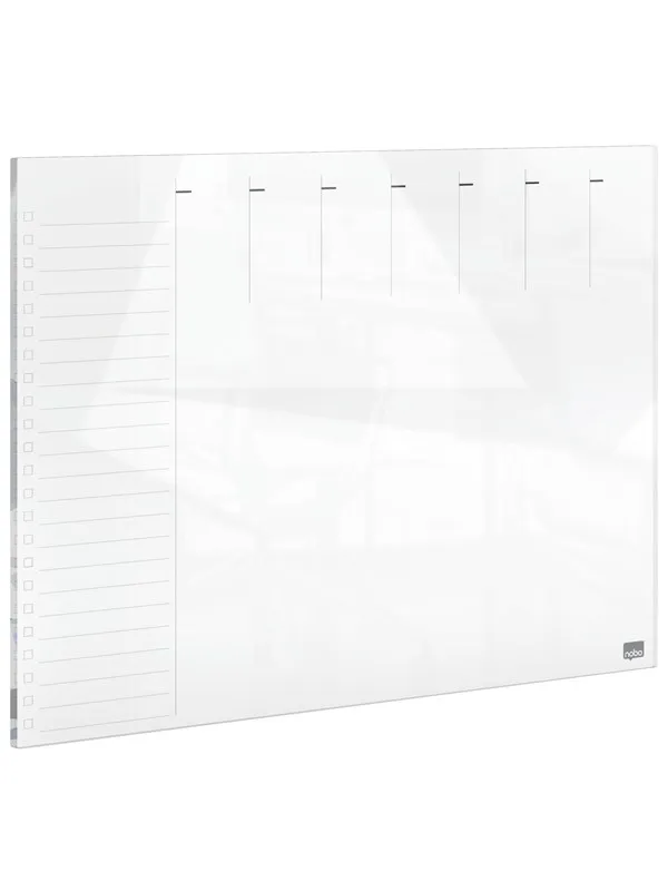 Nobo Glass Weekly Planner Whiteboard 43x56cm