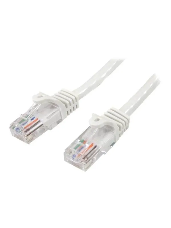 StarTech.com 10m White Cat5e / Cat 5 Snagless Ethernet Patch Cable 10 m - patch cable - 10 m - white - Hvit - 10m