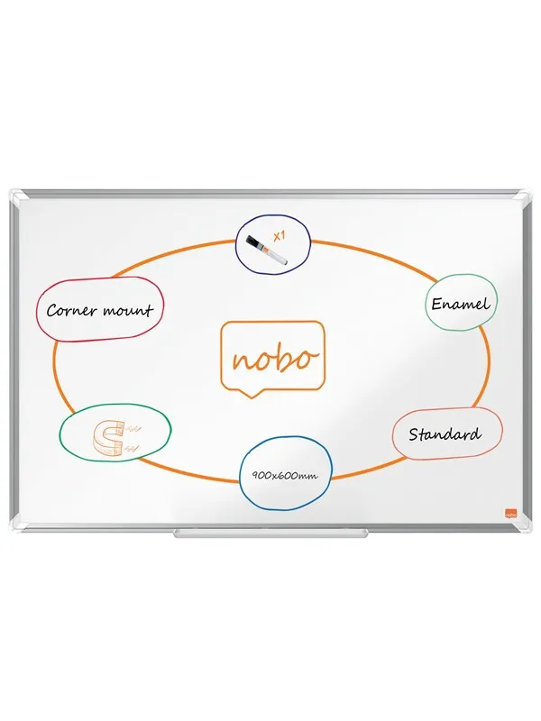 Nobo Premium Plus Emaljert magnetisk whiteboard 90 x 60 cm