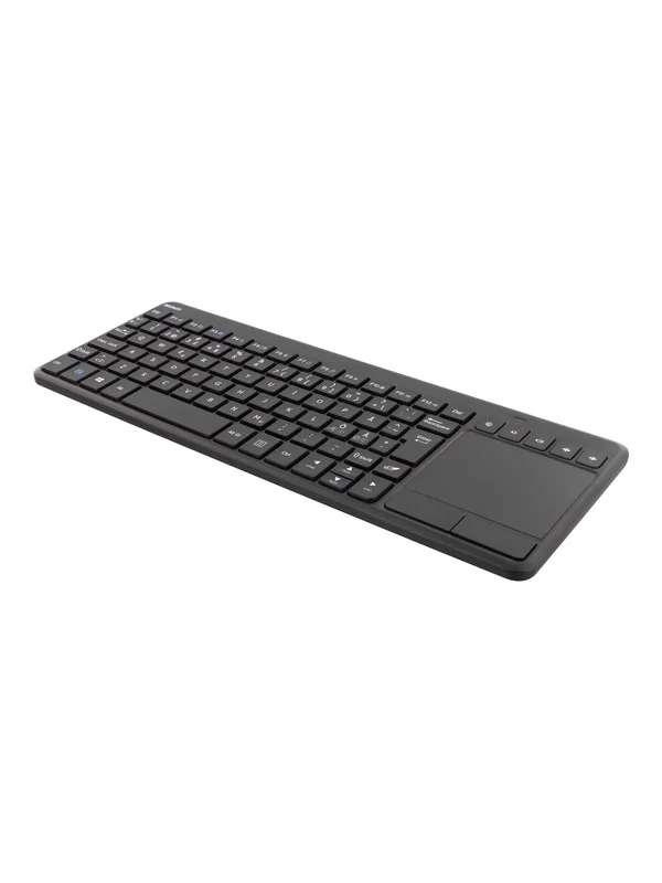 Deltaco Wireless mini Keyboard with Touchpad Nordic Black - Tastatur - Nordisk - Svart