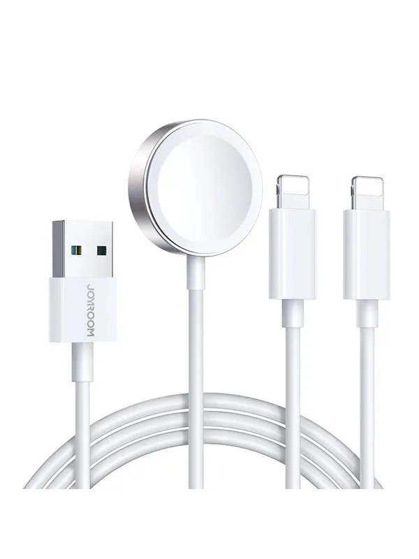 Joyroom S-IW007 3-in-1 cable USB-A magnetic charger - Lightning 1.2m - white