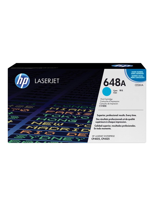 HP 648A / CE261A Cyan Toner - Laser toner Cyan