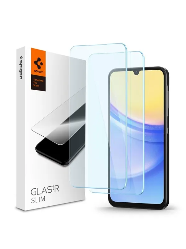 Spigen Glass tR Slim 2 Pack - Samsung Galaxy A25 5G/Galaxy A15/Galaxy A15 5G