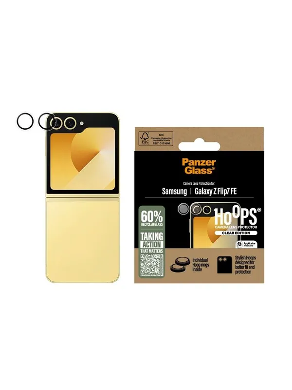 PanzerGlass Hoops® Transparent Camera Lens Protector Samsung Galaxy Z Flip7 FE