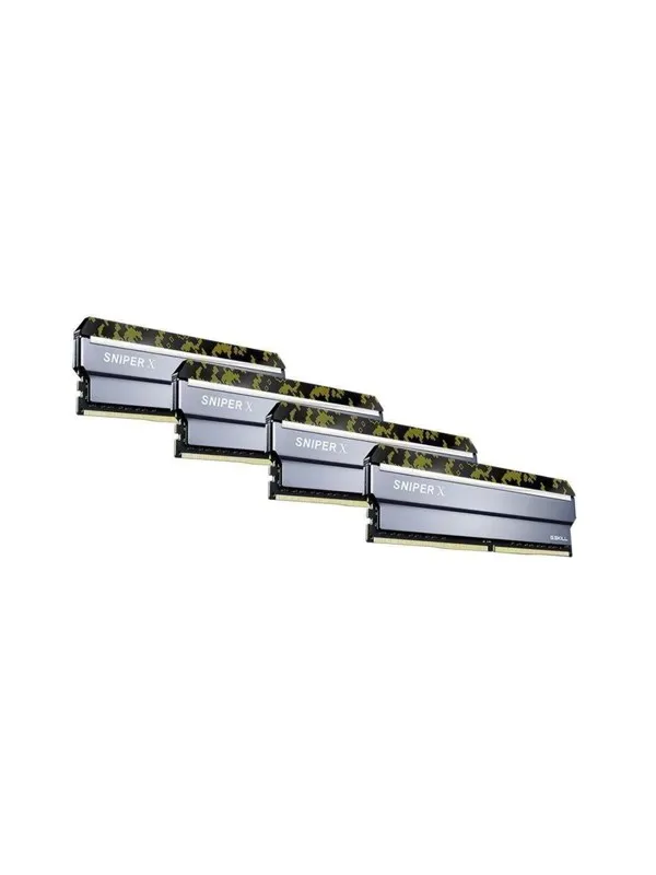 G.Skill Sniper X DDR4-3200 - 64GB - CL16 - Quad Channel (4 pcs) - Intel XMP - Sølv