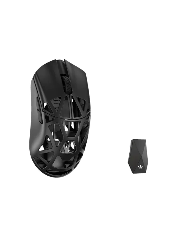 WLMouse Beast X Max (Solid Side + Omron) / Wireless 8K / Magnesium - Gaming mus - Optisk - 5 - Svart