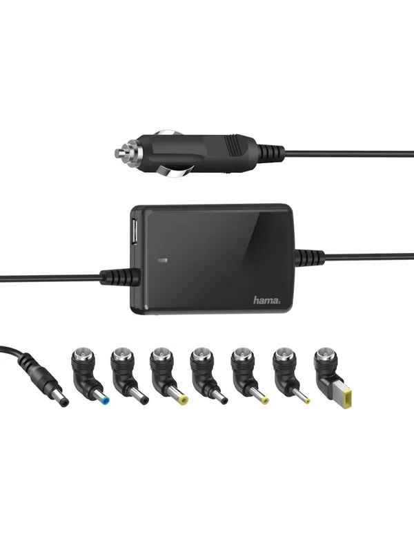 Hama "Slim & Light" Universal Car Notebook Power Supply Unit - car power adapter - 70 Watt
