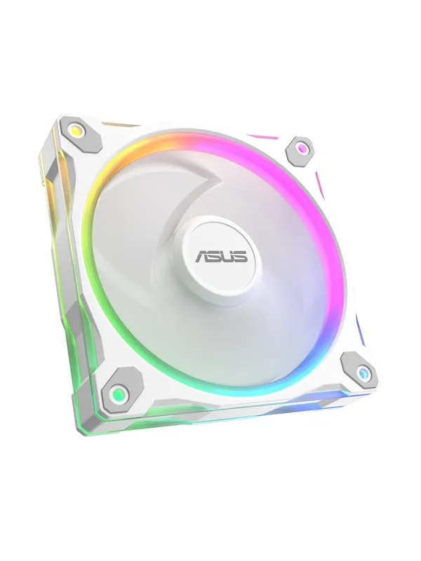 ASUS Prime MR120 Fan ARGB Reverse White - Hvit med RGB-lys