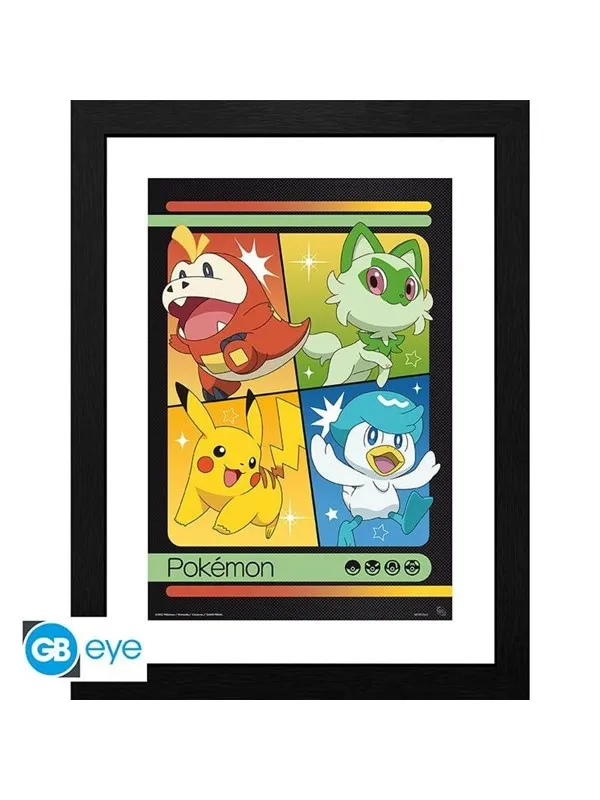 ABYstyle - POKEMON Framed print Scarlet & Violet Starters - Bilde