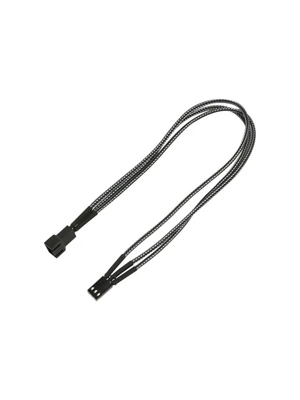 Nanoxia - fan power extension cable - 3 PIN internal power to 3 PIN internal power - 30 cm