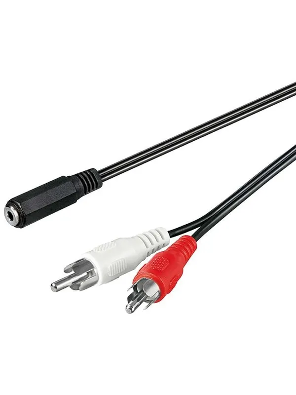 Pro MiniJack (F) - 2xRCA (M) - 1.4m