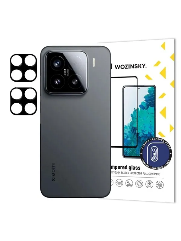 Wozinsky Full Camera Glass Camera Glass for Xiaomi Redmi Note 14 Pro+ 5G 2-Pack