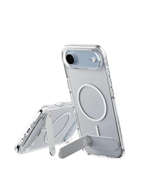CARE by PanzerGlass Feature Case Transparent w. Kickstand & MagSafe iPhone Air