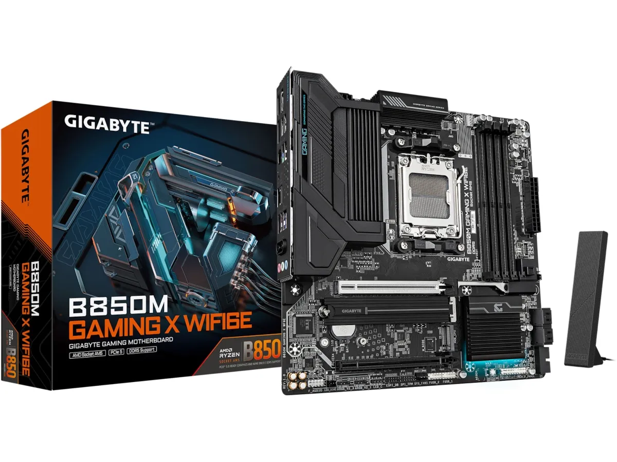 GIGABYTE B850M GAMING X WIFI6E Hovedkort - AMD B850 - AMD AM5 socket - DDR5 RAM - Micro-ATX
