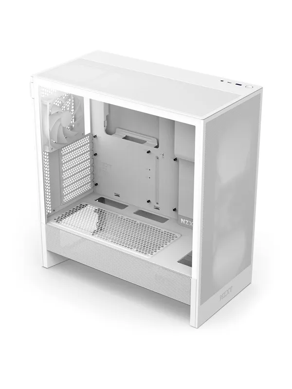 NZXT H5 Flow (2024) - White - Kabinett - Miditower - Hvit