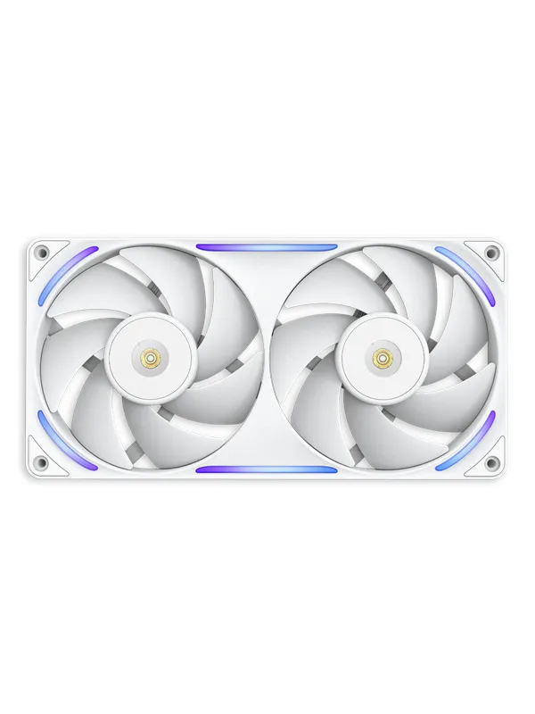NZXT F280X - Kabinettvifte - 140mm - Hvit med RGB-lys - 41 dBA