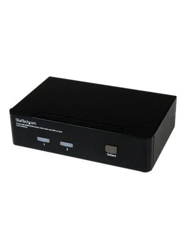 StarTech.com 2 Port USB HDMI KVM Switch with Audio and USB 2.0 Hub