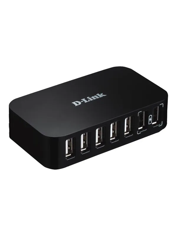 D-Link DUB-H7 7 Ports Hub USB-hub - 7 porter - Svart