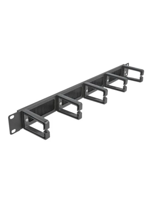 DeLOCK Cable Management Brush Strip with 5 hooks